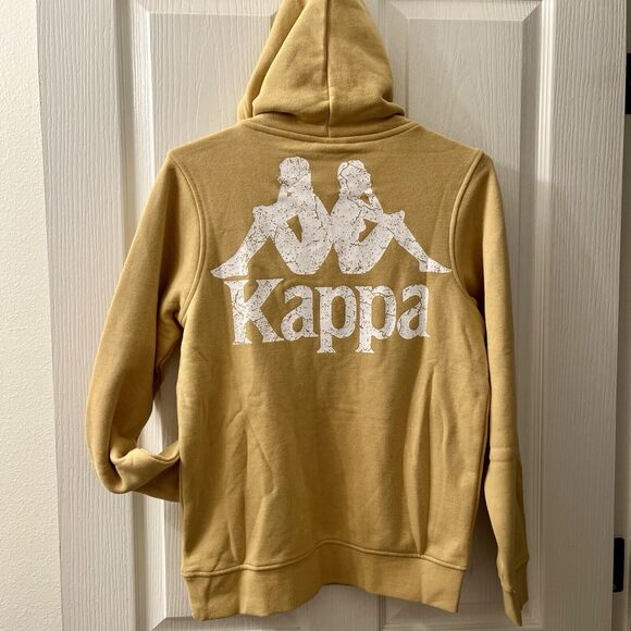 KAPPA Archer Hoodie Sweatshirt Men’s XS Beige People In Peace Floral Graphic - Picture 6 of 12